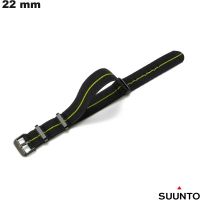 Vente Bracelet de Tissu Noir Suunto de 22 mm para Reloj Conectado