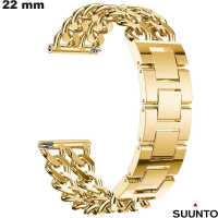 Acquistare Bracciale 22mm Doppio Suunto smartwatch Dorato Acciaio Inossidabile