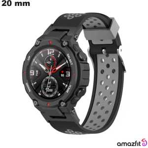 Acheter Bracelet Noir Amazfit 20mm Silicone montre connectée