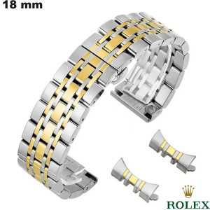 Armbanduhrarmband Jubilee Rolex Metall Silber 18mm von hoher Qualität