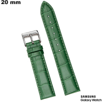 Genuine Green Leather 20mm Bracelet for Quality Samsung Watch