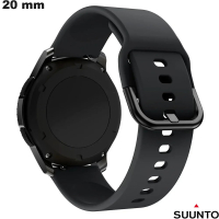 Antizweet Horlogeband 20 mm Zwart Rubber Suunto van hoge kwaliteit