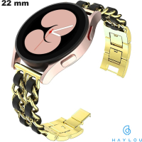 Verkoop Haylou Stalen Inox smartwatch Band 22 mm Goud