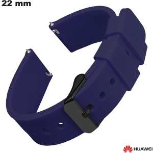 Huawei 22 mm Armband Kaufen, weiches Gummi, Uhr Schwarz