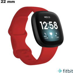 Bracelet petit prix FitBit Rouge Silicone 22mm smartwatch