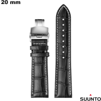 Venta de Pulsera Negra de 20 mm para smartwatch en Cuero Verdadero Suunto