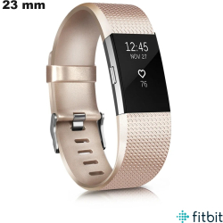 Bracciale FitBit in Caucciù Dorato per smartwatch 23mm