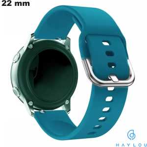 Blue Silicone Bracelet 22mm Haylou Comfortable Quality Watch