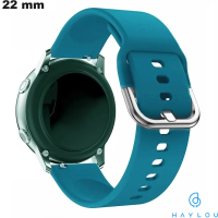Blue Silicone Bracelet 22mm Haylou Comfortable Quality Watch