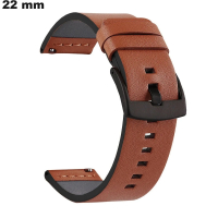 Uhrenarmband 22 mm Kunstleder Braun: Bester Preis