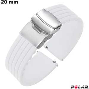 Acheter Bracelet 20mm Polar montre intelligente Silicone Blanc