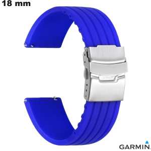 Koop 18 mm Blauwe Garmin Smartwatch Band