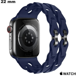 Armband Blau Apple Watch aus Gummi 22 mm