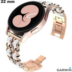 Armband Garmin 22mm Edelstahl Roségold hochwertige Uhr