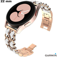 Armband Garmin 22mm Edelstahl Roségold hochwertige Uhr