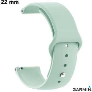 Armband aus grünem Gummi für Garmin-Uhren 22 mm - Premium-Qualität