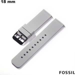 Bracciale 18mm per orologio intelligente Grigio Silicone Fossil economico