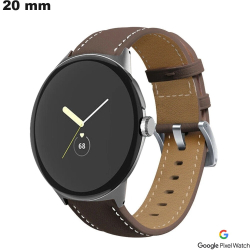 Bracelet Marron smartwatch Echt leer 20