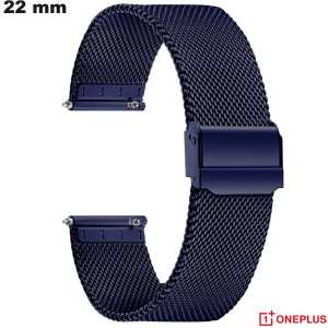 Acheter Bracelet Acier Inoxydable pour montre Bleu 22 mm OnePlus