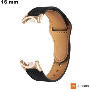 Pulsera Xiaomi 16mm para reloj Cuero Negro # Mejor Precio