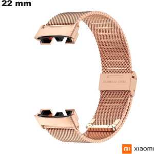 Bracelete de 22 mm em aço inoxidável de qualidade para relógio Xiaomi