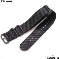 Armband Suunto Zwart 24 mm Nylon horloge (Core, ...)) goedkoop