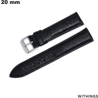 Pulseira 20mm Preto Withings grão de avestruz / Envio Rápido