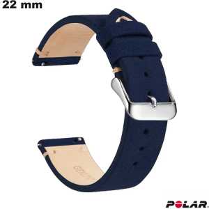Bracelete universal de smartwatch Azul Couro Polar de qualidade