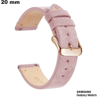 Armband 20mm voor vintage Samsung smartwatch Roze van hoge kwaliteit