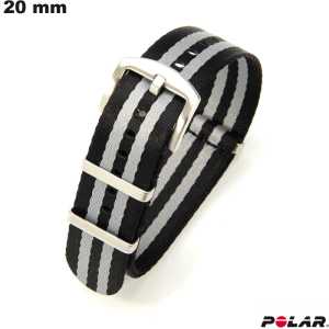 Pulsera Negra de Tela de 20mm Polar para Reloj - Envío Gratis a partir de 20€