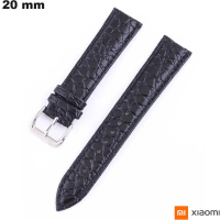 Acquistare Bracciale in Pelle Vera Nera 20 mm orologio Xiaomi