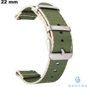 Bracelet Vert Tissu 22 mm smartwatch Haylou | Qualité Premium