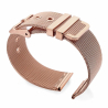 Acheter Comprar Bracelete milanês de relógio Fossil 18 mm Dourado rosa