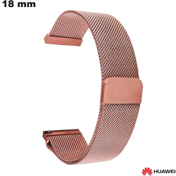 Bracciale Acciaio Inossidabile Dorato Rosa Huawei 18mm
