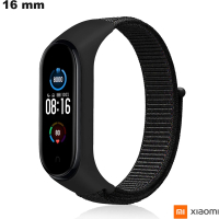 Bracelete de tecido para relógio inteligente Preto 16mm Xiaomi barato