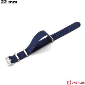 Bracelet 22mm montre Nylon OnePlus Bleu \ Port à 3,99€