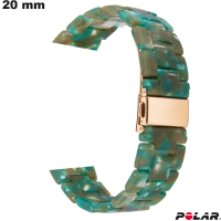 Pulseira de relógio 20 mm Polar Verde Resina: Expedição 24h