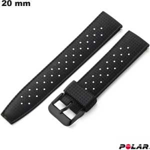 Venta de reloj pulsera Polar Casual negro de silicona de 20 mm
