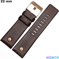Brown Bracelet 22 mm Genuine Leather Honor | Free Shipping