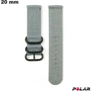 Bracelet 20 mm Tissu de smartwatch Polar Gris | Expédition 24h