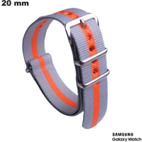 20 mm Gray Fabric Bracelet for Samsung Smartwatch Cheap