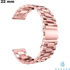 Bracelet Métal 22mm smartwatch Rose Haylou # Expédition 24h