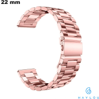 23mm Metalen Horloge Armband Roze Haylou # Verzending 24u