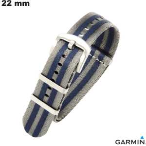 Armband Garmin smartwatch Grijs Stof 22 mm # Verzendkosten 3,99€