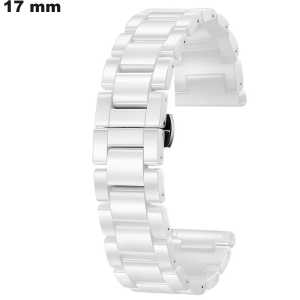 Pulsera Blanca para reloj Cerámico 17mm ● Envío 24h