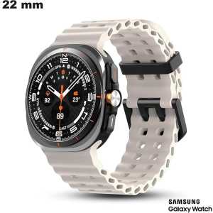 Comprar Pulsera Blanca de Silicona Samsung para reloj de 22mm