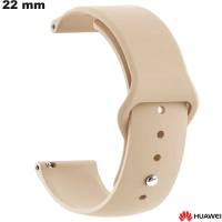 Beige 22mm Rubber Bracelet for Huawei Smartwatch Cheap