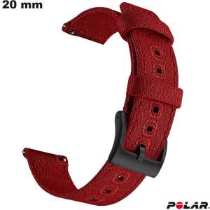 Armband 20mm Stoff Smartwatch Rot Polar kaufen