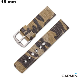 Armband Braun Garmin 18mm Stoff Smartwatch