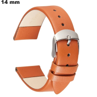 Correa de reloj de Cuero genuino 14mm Marrón / Envío a 3,99€